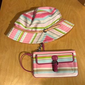 Coach bag and hat